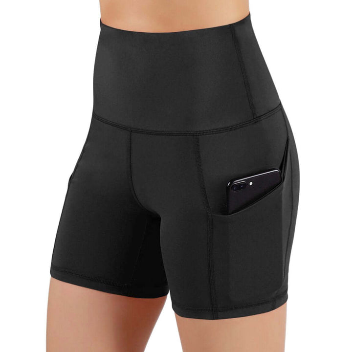 Jolie High-Waisted Athletic Shorts met heupzakken