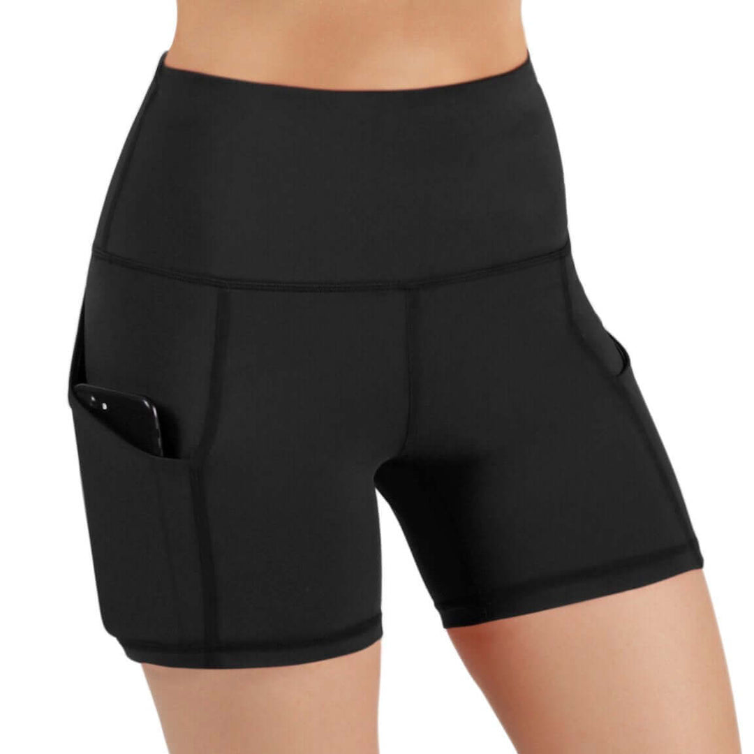 Jolie High-Waisted Athletic Shorts met heupzakken